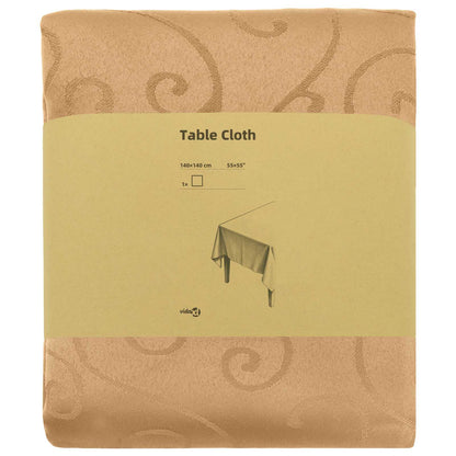 Tafelkleed Rechthoekig Beige 140 x 140 cm