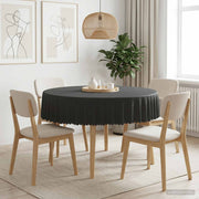 Tafelkleed rond Ø 160 cm donkergrijs
