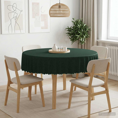 Tafelkleed Rond Donkergroen Ø 140 cm
