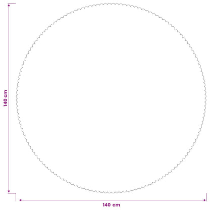 Tafelkleed Rond Crèmewit Ø 140 cm