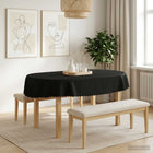 Tafelkleden 5 st ovaal 130x220 cm donkergrijs