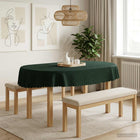 Tafelkleed ovaal donkergroen 130x180 cm