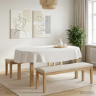 Tafelkleed ovaal 130x180 cm wit polyester