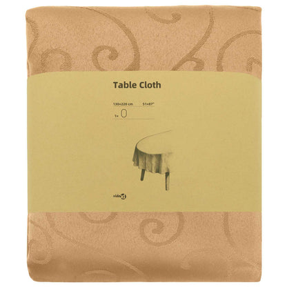 Tafelkleed Ovaal Beige 130 x 220 cm