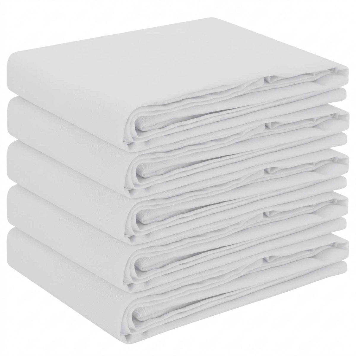 Tafelkleed 5 st Vierkant Wit 90 x 90 cm Polyester
