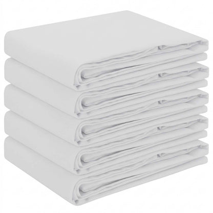 Tafelkleed 5 st Rond Wit Ø 160 cm Polyester