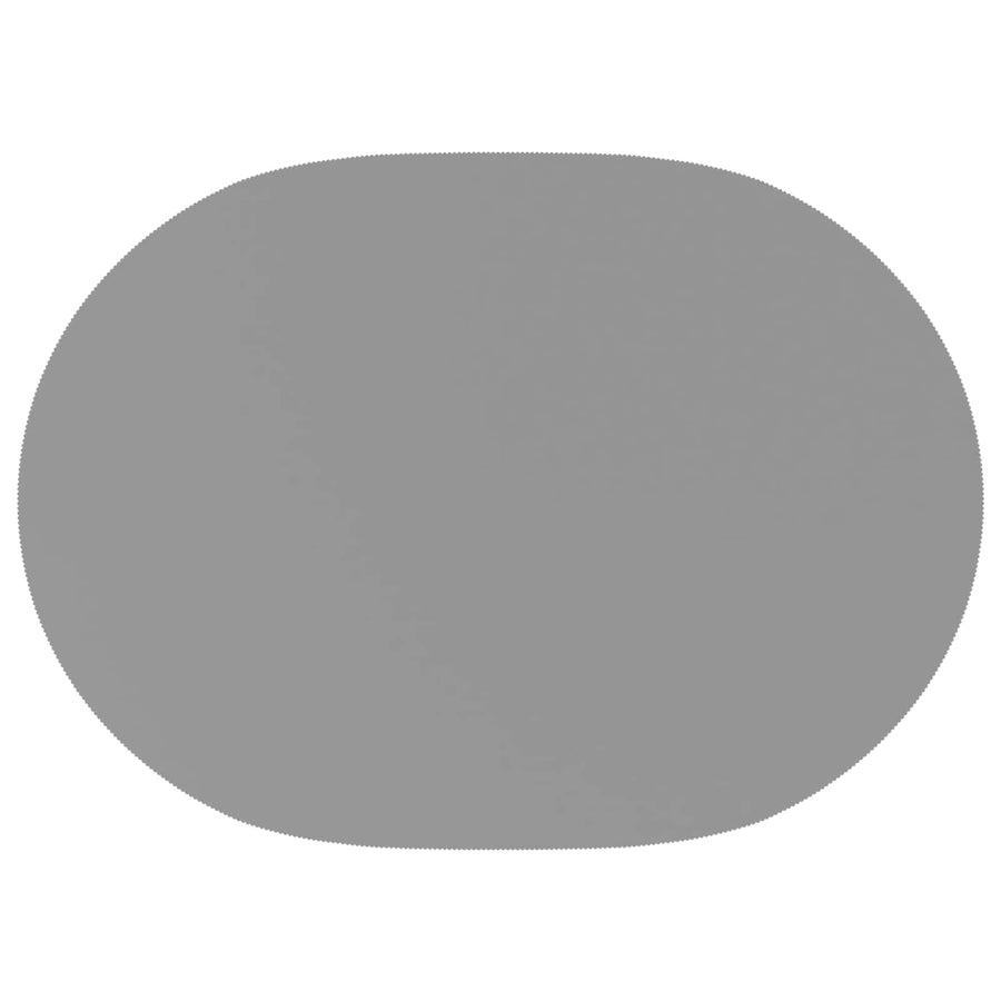 Tafelkleed 5 st Ovaal Lichtgrijs 130 x 220 cm Polyester