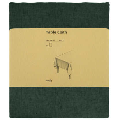 Tafelkleed 5 st Rechthoekig Donkergroen 140 x 180 cm