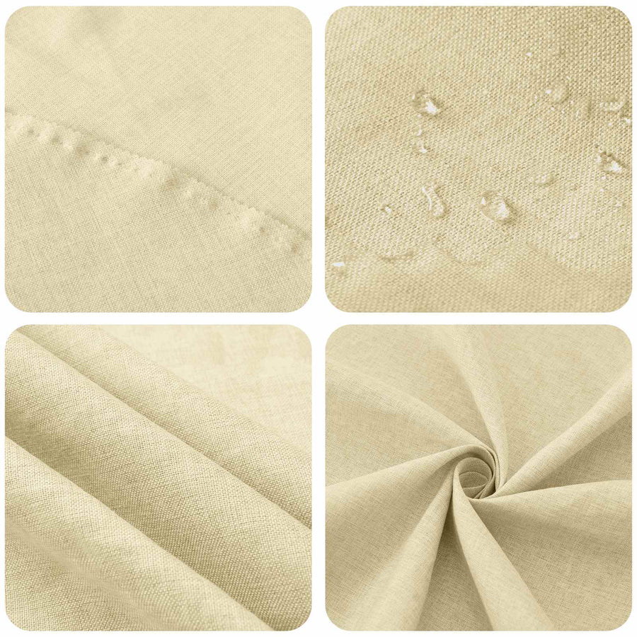 Tafelkleed 5 st Rechthoekig Crèmewit 140 x 180 cm