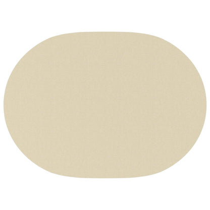 Tafelkleed 5 st Ovaal Crèmewit 130 x 180 cm