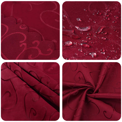 Tafelkleed 5 st Rechthoekig Wijnrood 140 x 140 cm