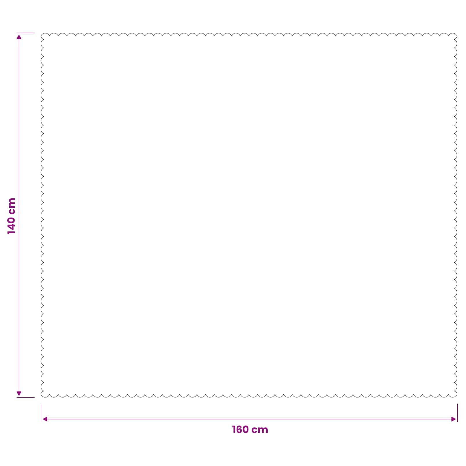 Tafelkleed 5 st Rechthoekig Wit 140 x 160 cm