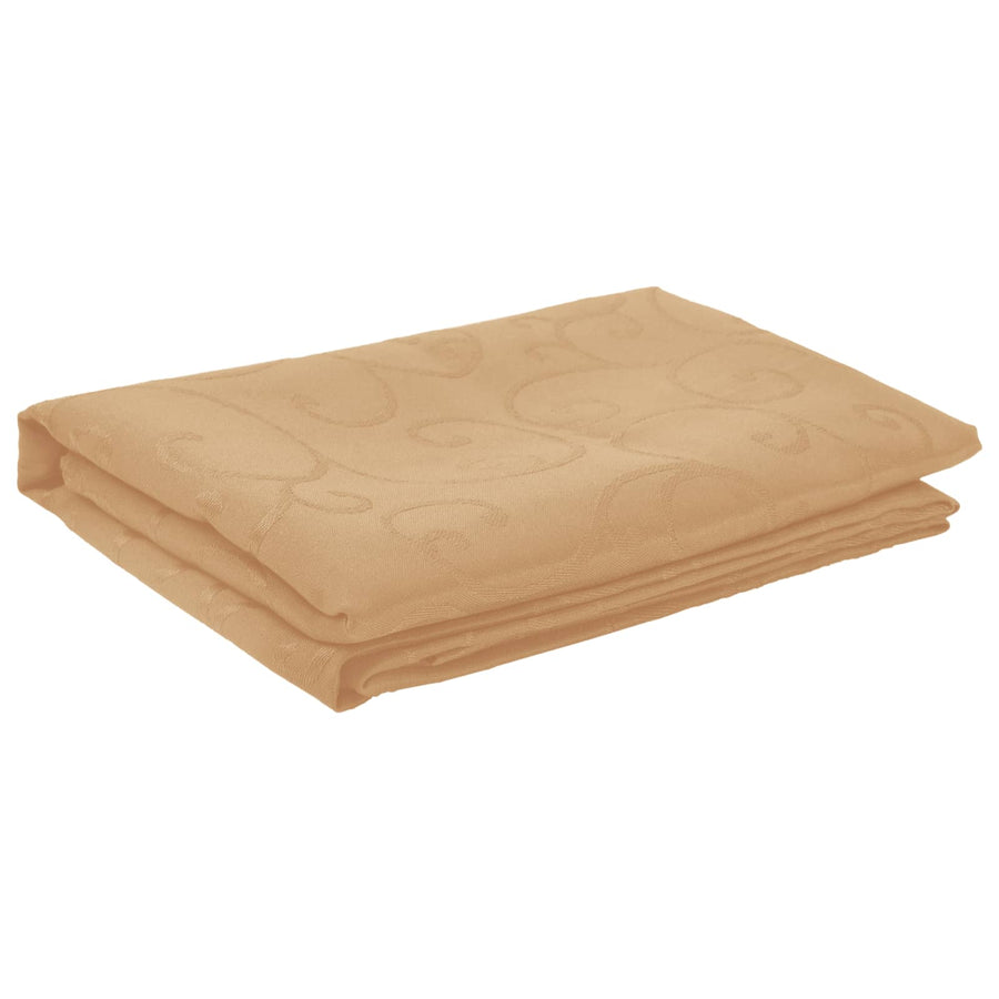 Tafelkleed 5 st Rond Beige Ø 160 cm