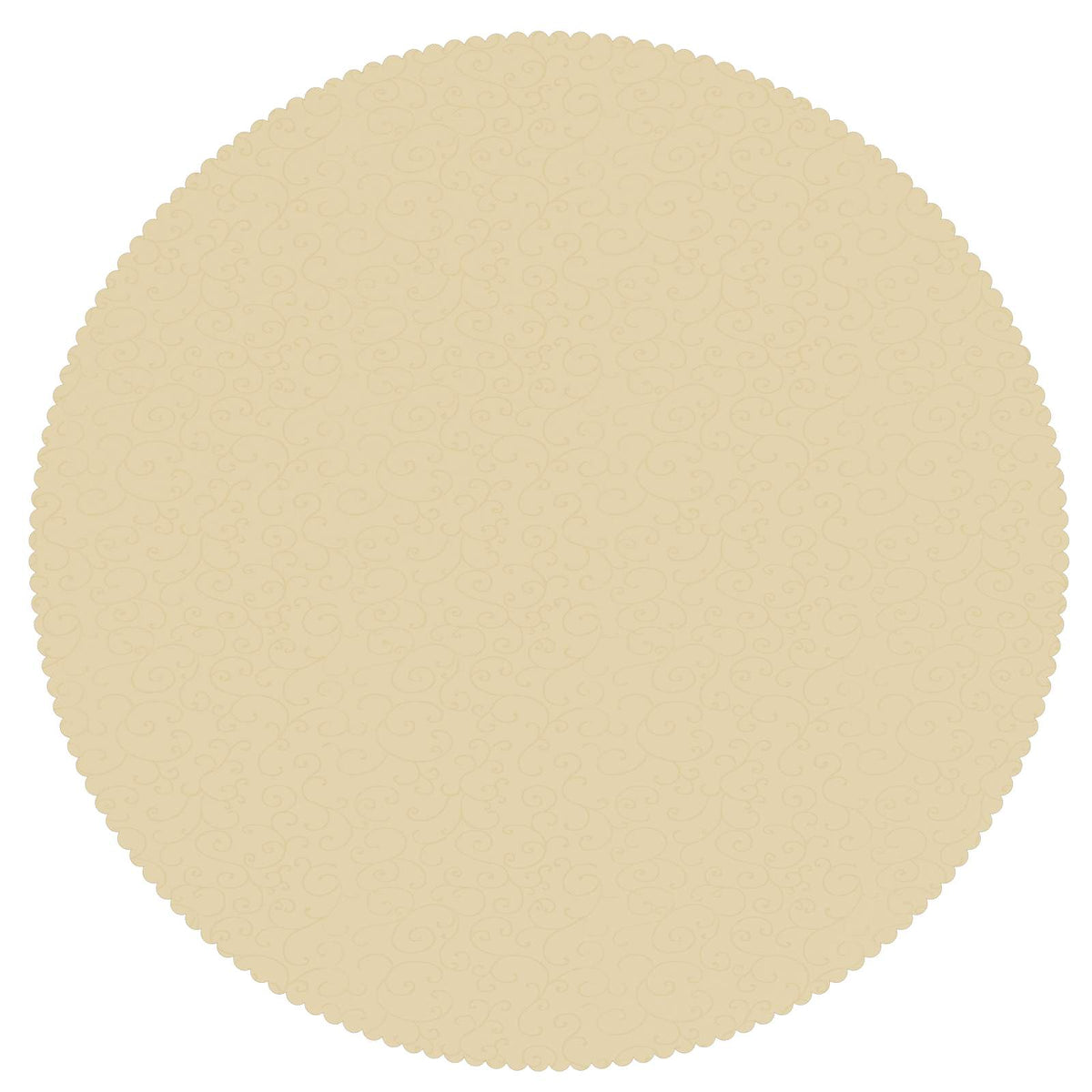 Tafelkleed 5 st Rond Crèmewit Ø 180 cm