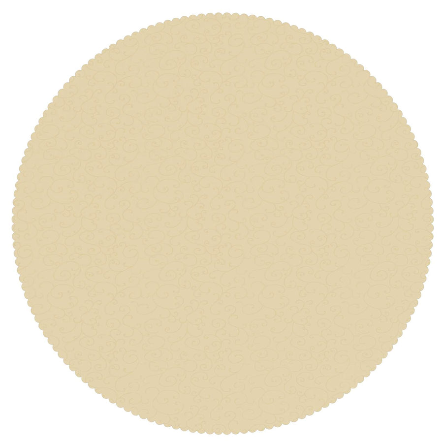 Tafelkleed 5 st Rond Crèmewit Ø 180 cm