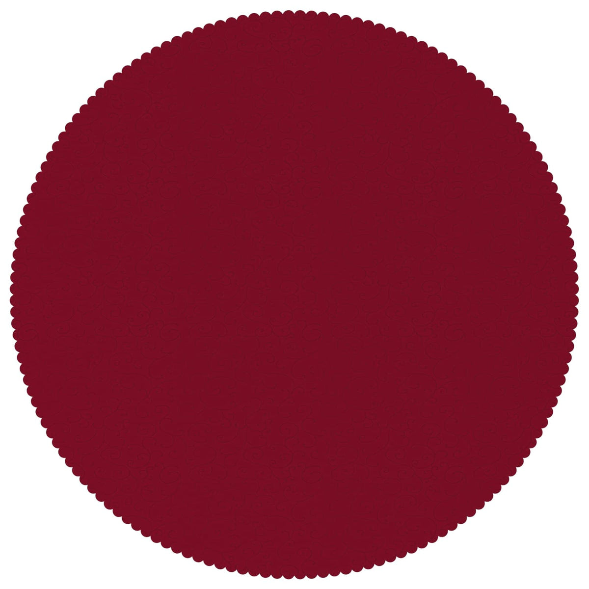Tafelkleed 5 st Rond Wijnrood Ø 180 cm