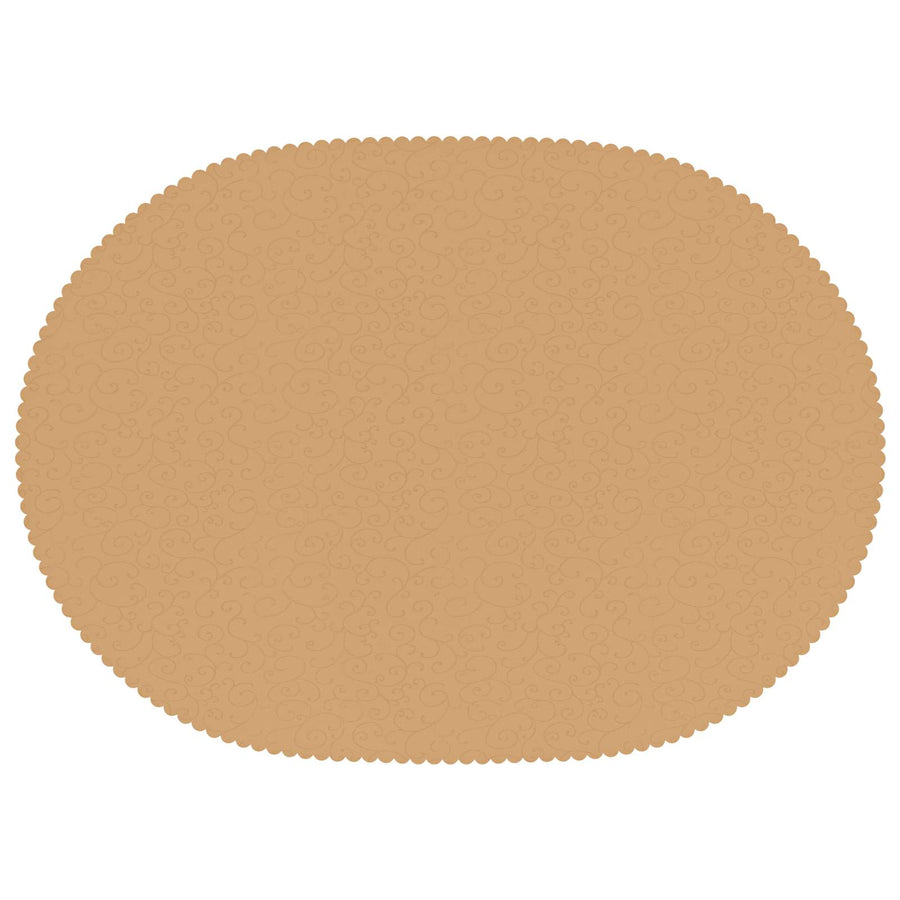 Tafelkleed 5 st Ovaal Beige 130 x 180 cm