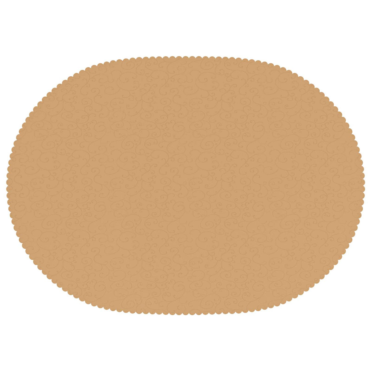 Tafelkleed 5 st Ovaal Beige 160 x 220 cm
