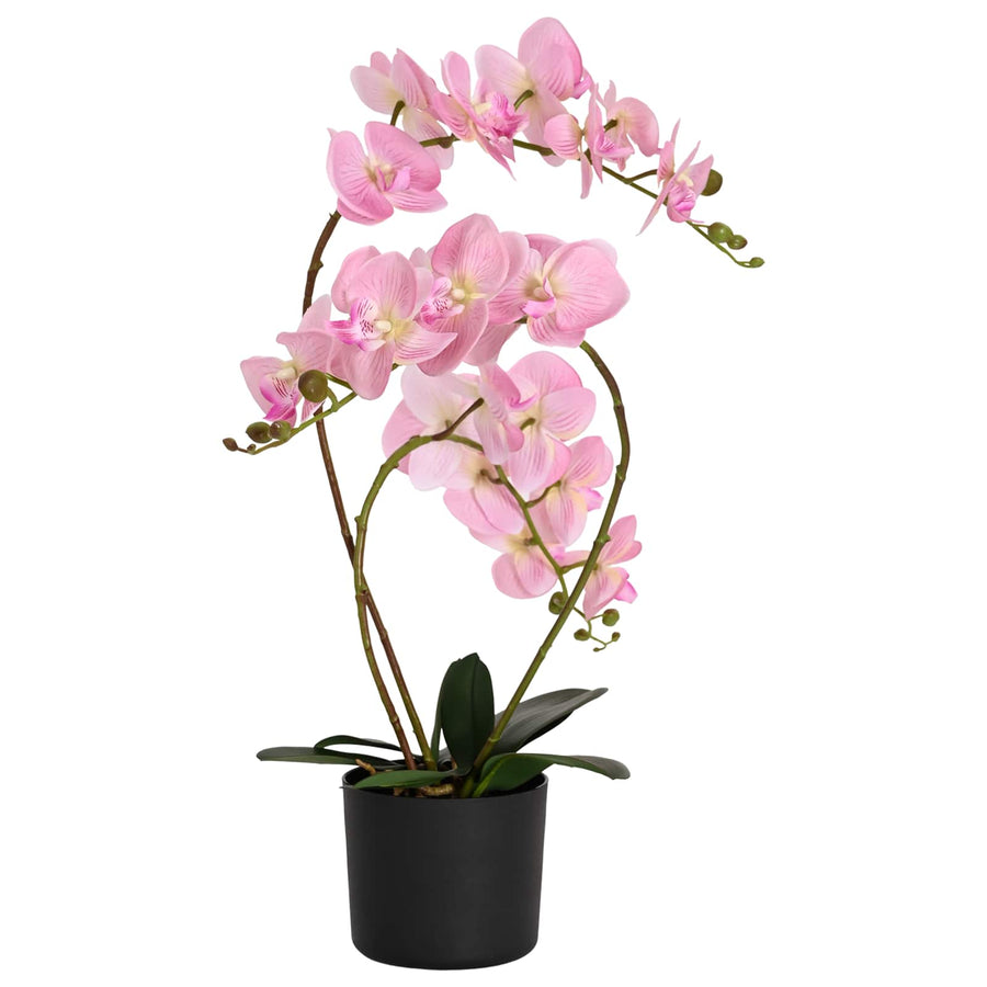 Kunstorchidee met pot Roze 45 x 15 x 65 cm Stof, PE en PEVA