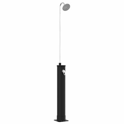 Zonne Douche met Douchekop 20 l PVC, ABS, Zinklegering Zwart