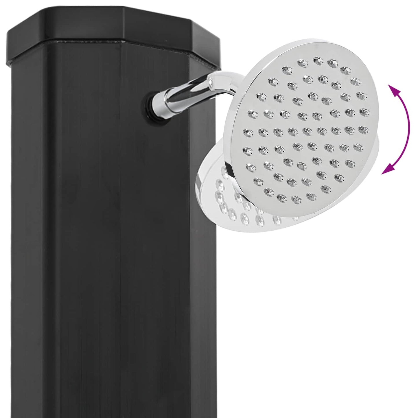 Zonne-douche met douchekop en kraan PVC, ABS, Zinklegering