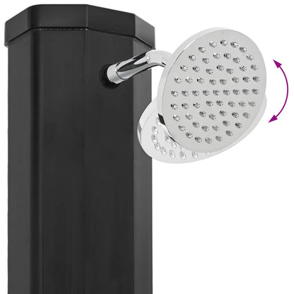 Zonne-douche met douchekop en kraan PVC, ABS, Zinklegering