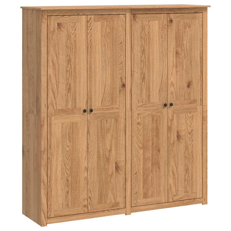 Kledingkast PANAMA Honing 169 x 50 x 185 cm Massief grenenhout