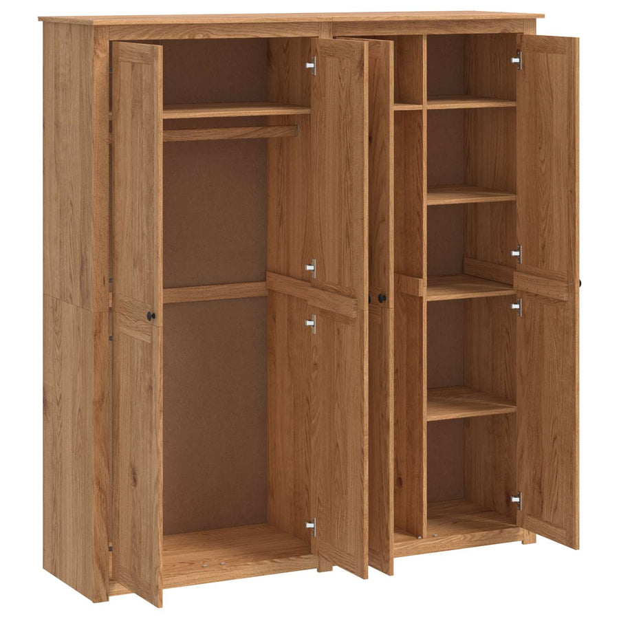 Kledingkast PANAMA Honing 169 x 50 x 185 cm Massief grenenhout