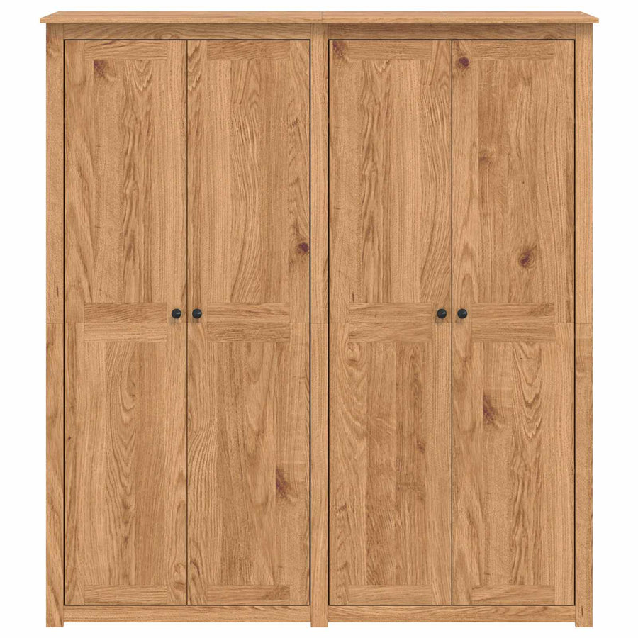 Kledingkast PANAMA Honing 169 x 50 x 185 cm Massief grenenhout
