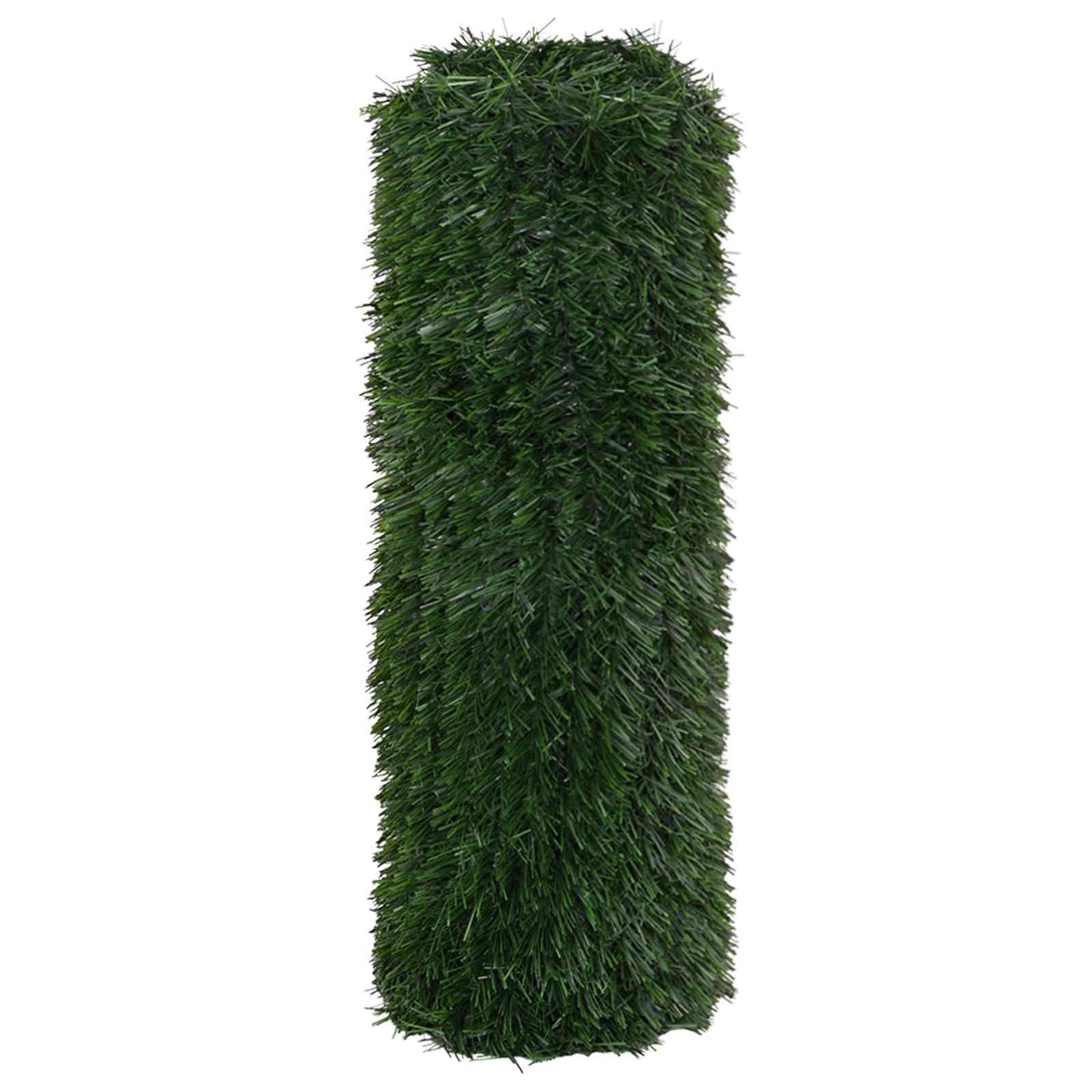 Kunstmatige omheining Donkergroen 1 x 6 m PVC en staal