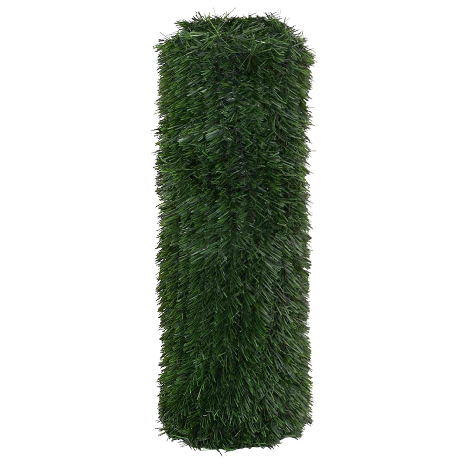 Kunstmatige omheining Donkergroen 1 x 6 m PVC en staal