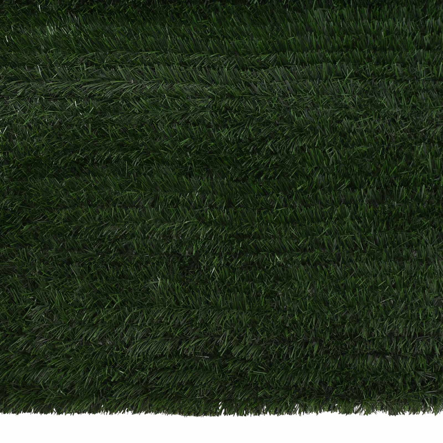 Kunstmatige omheining Donkergroen 1,5 x 5 m PVC en staal
