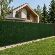 Kunstmatige omheining Donkergroen 1,5 x 5 m PVC en staal
