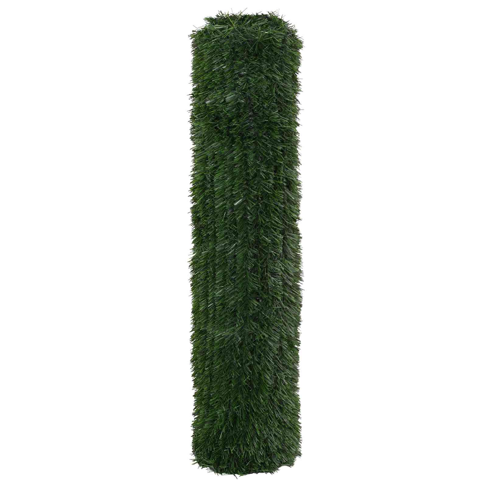 Kunstmatige omheining Donkergroen 1,5 x 5 m PVC en staal