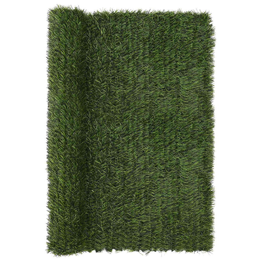 Kunstmatige omheining Lichtgroen 1,5 x 3 m PVC en staal