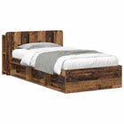 Bedframe 90 x 200 cm oud hout