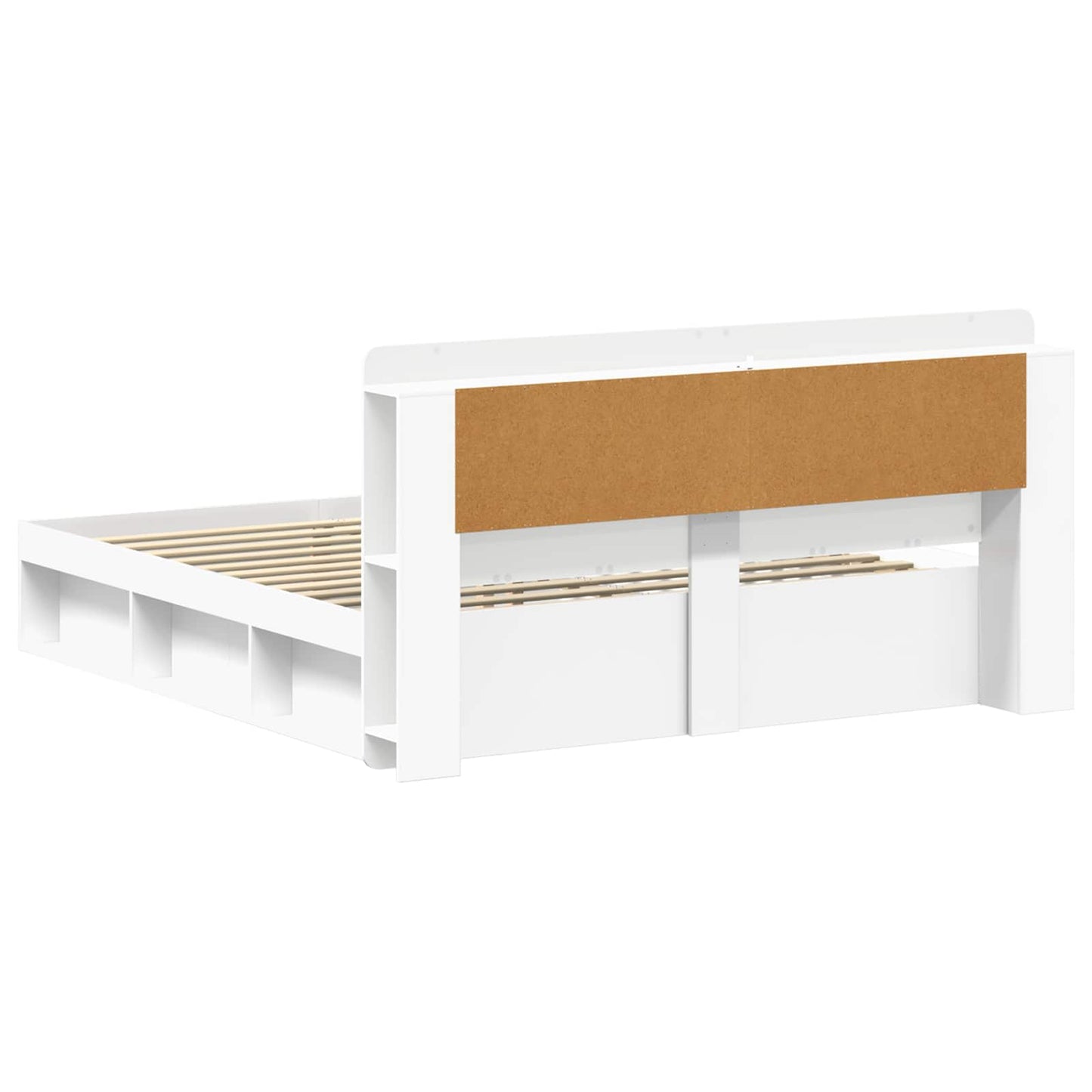 Bedframe met opslag Wit 180 x 200 cm Bewerkt hout