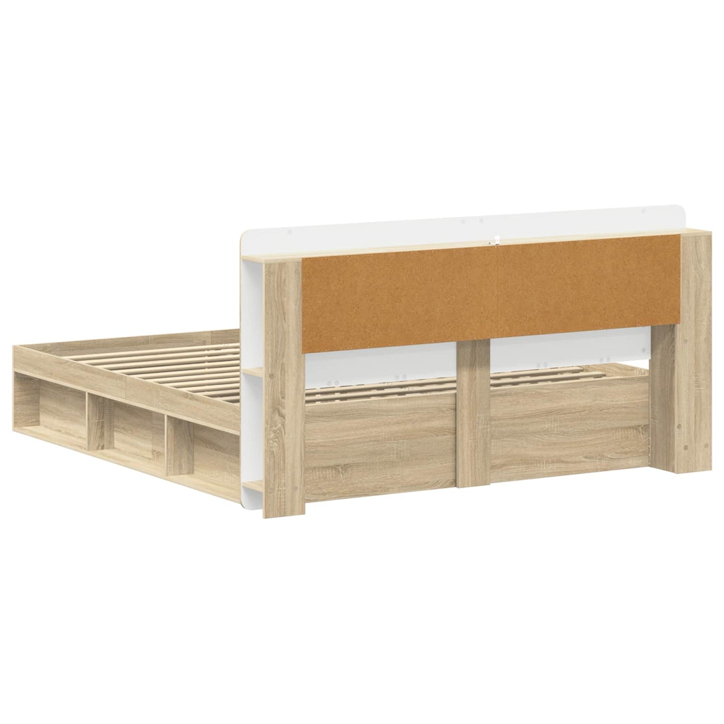 Bedframe met opslag Sonoma Eiken 200 x 200 cm Bewerkt hout