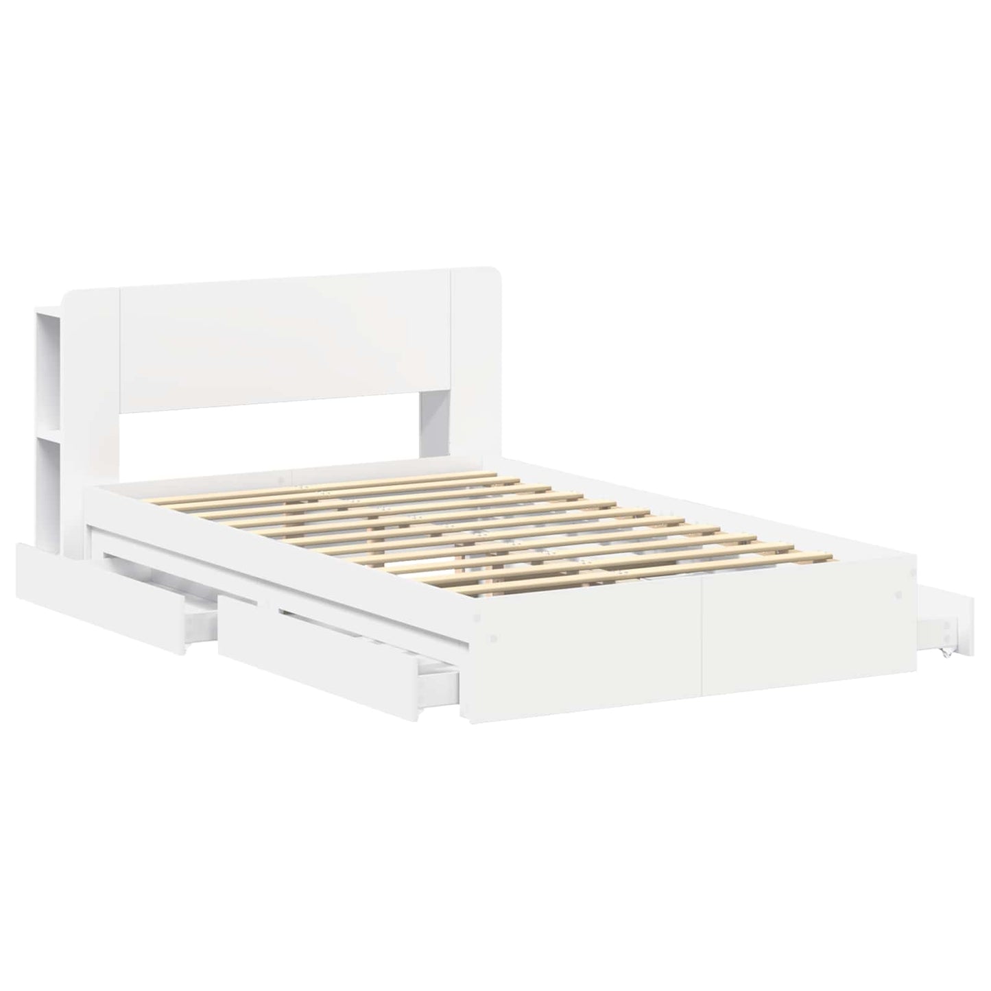 Bedframe met opslag Bewerkt hout