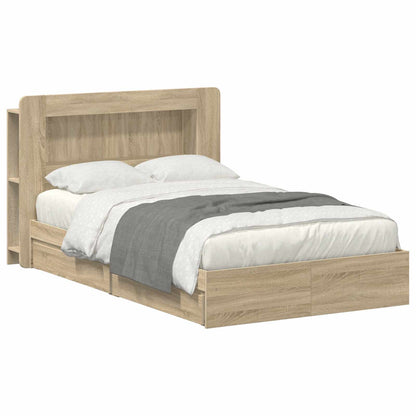 Bedframe met opslag Bewerkt hout