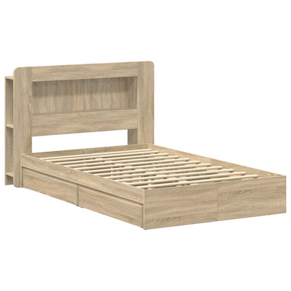 Bedframe met opslag Bewerkt hout