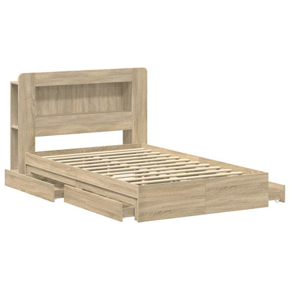 Bedframe met opslag Bewerkt hout