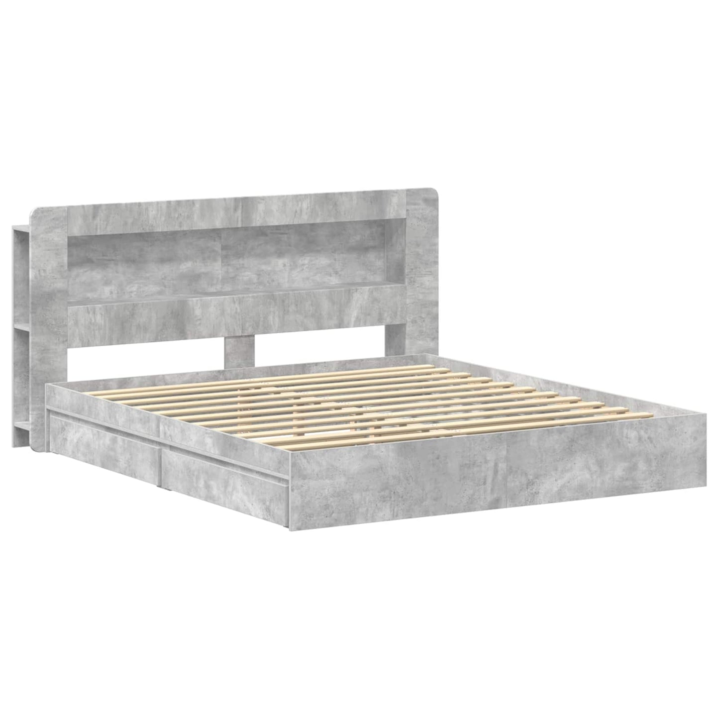 Bedframe met opslag Bewerkt hout