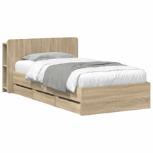 Bedframe met opslag Sonoma Eiken 80 x 200 cm Bewerkt hout