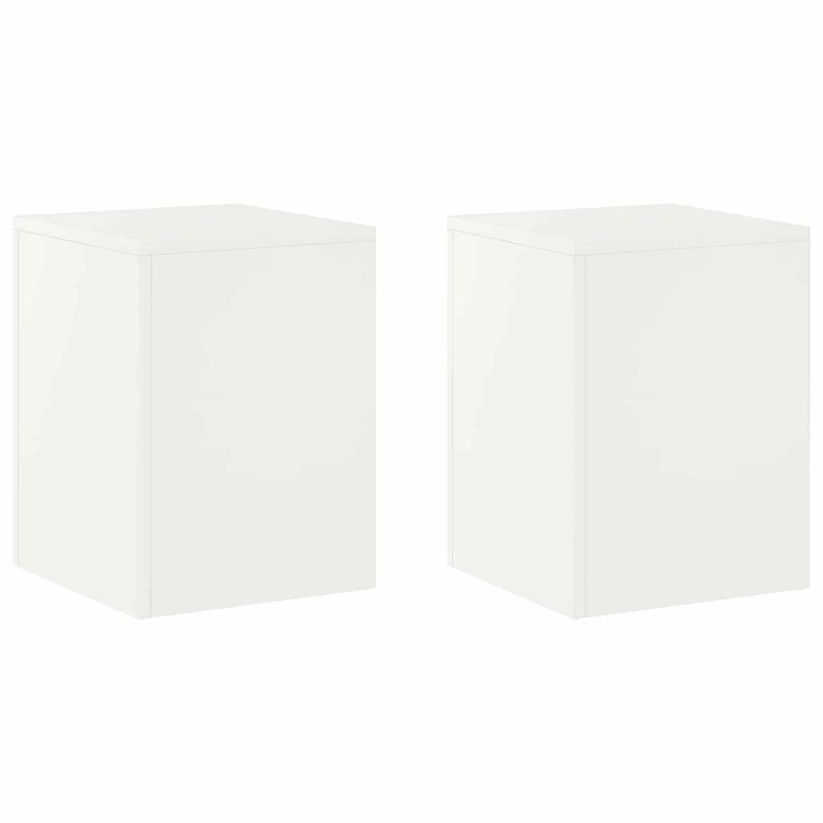 Plantenstandaard 2 pcs Wit 30 x 30 x 40 cm Staal