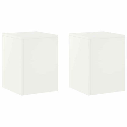 Plantenstandaard 2 pcs Wit 30 x 30 x 40 cm Staal