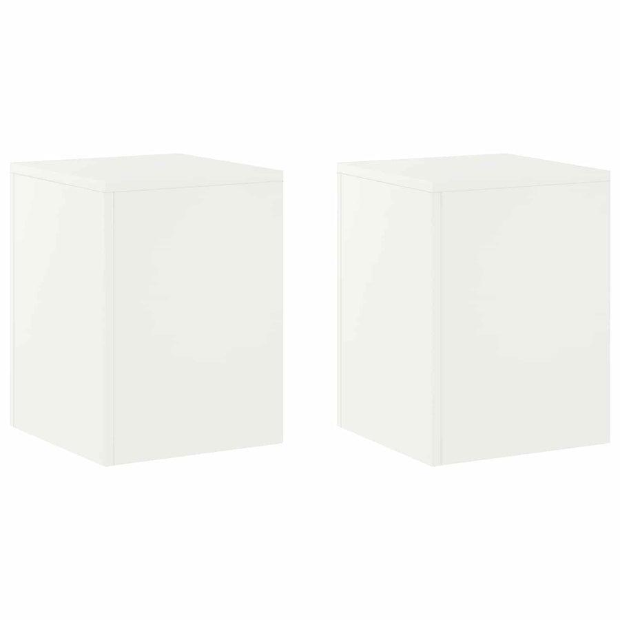 Plantenstandaard 2 pcs Wit 30 x 30 x 40 cm Staal