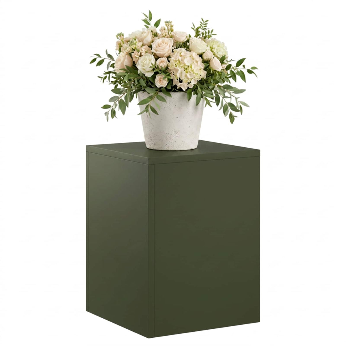 Plantenstandaard Olijfgroen 30 x 30 x 40 cm weervast staal