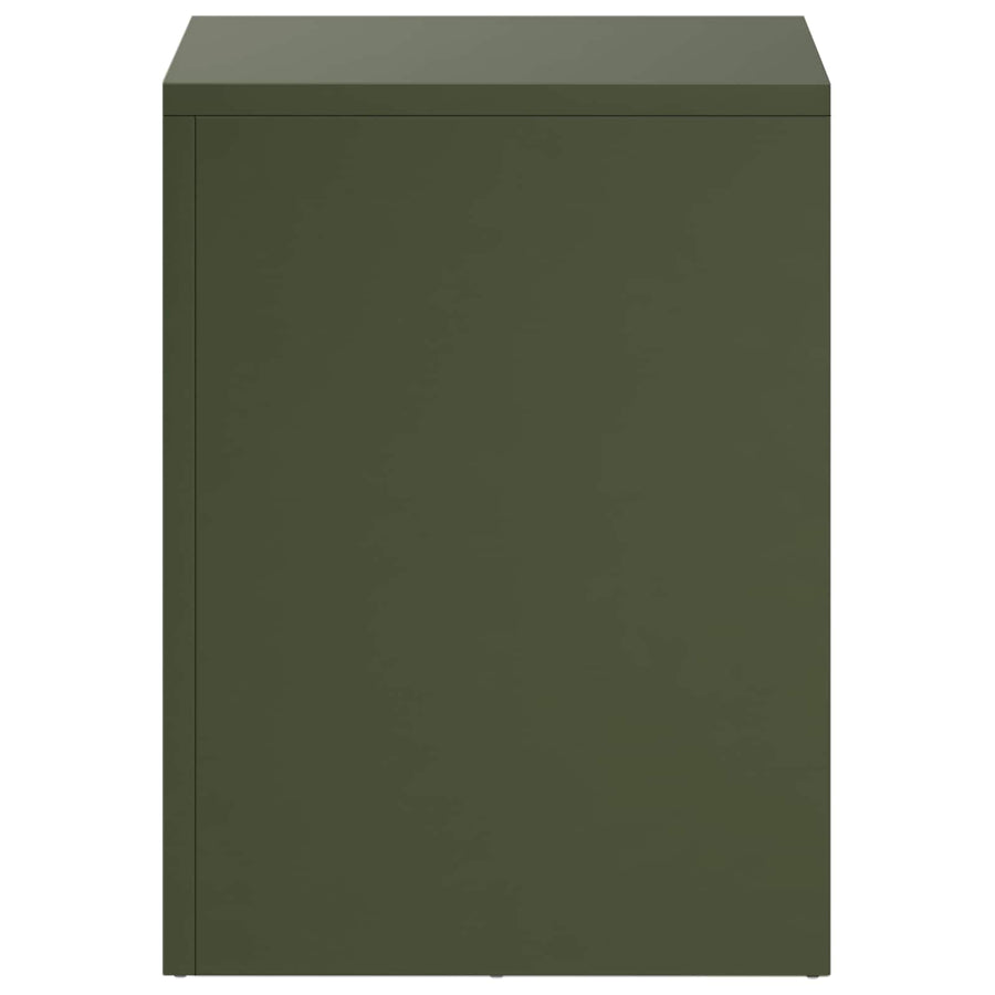 Plantenstandaard 2 pcs Olijfgroen 30 x 30 x 40 cm Staal