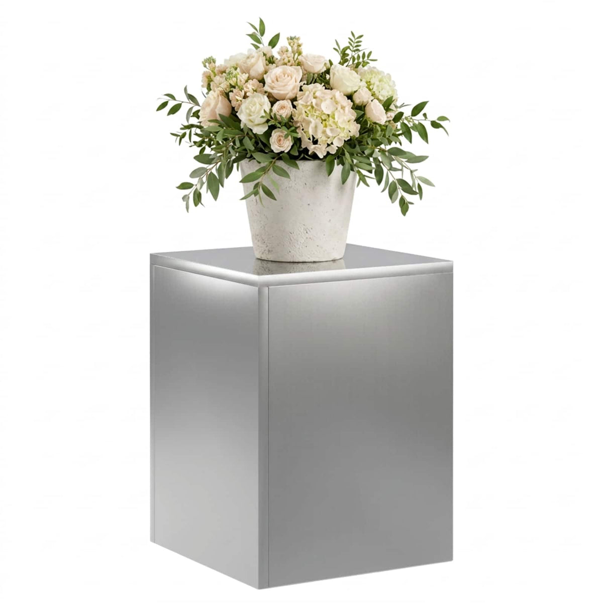 Plantenstandaard zilver 30 x 30 x 40 cm Staal